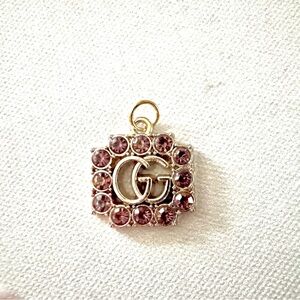 Gucci Gold and Purple Necklace with Iconic GG Logo